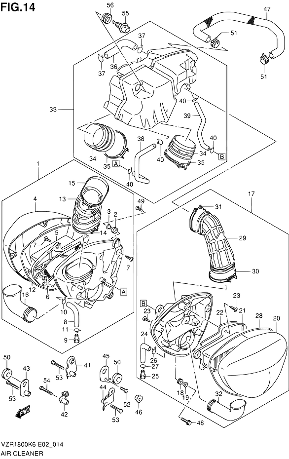 FILTRE A AIR POUR SUZUKI INTRUDERVZR1800 K6 2006