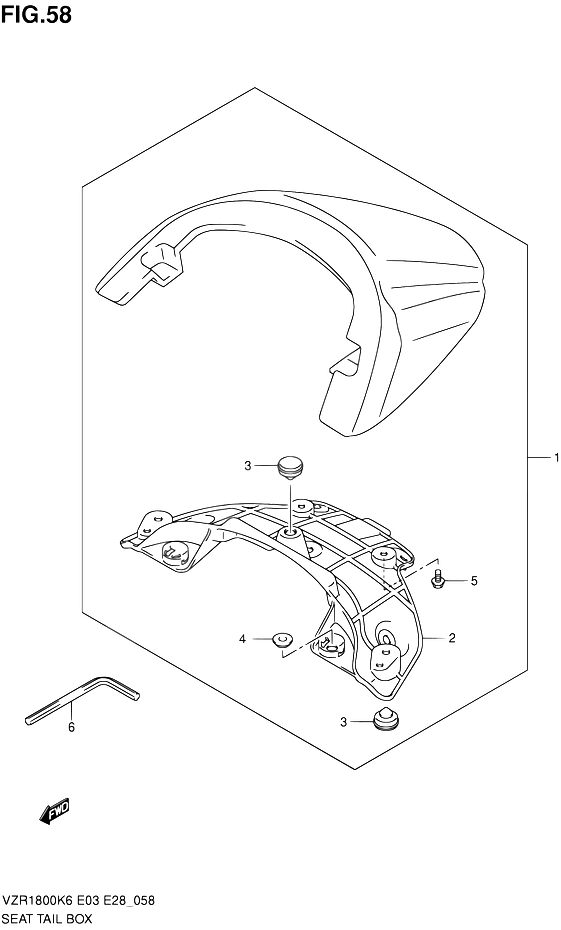 CAPOT DE SELLE POUR SUZUKI INTRUDERVZR1800 L0 VZR1800Z L0 2010