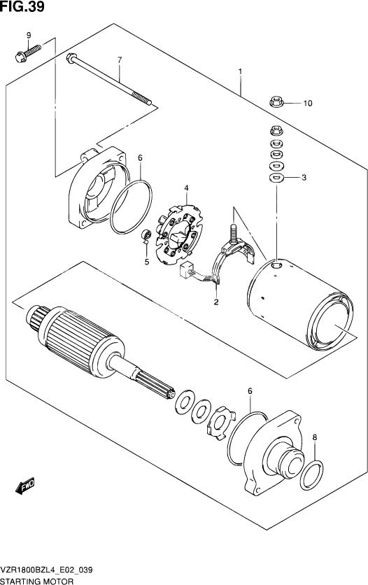 DEMARREUR POUR INTRUDER M 1800RVZR1800BZ L4  2014