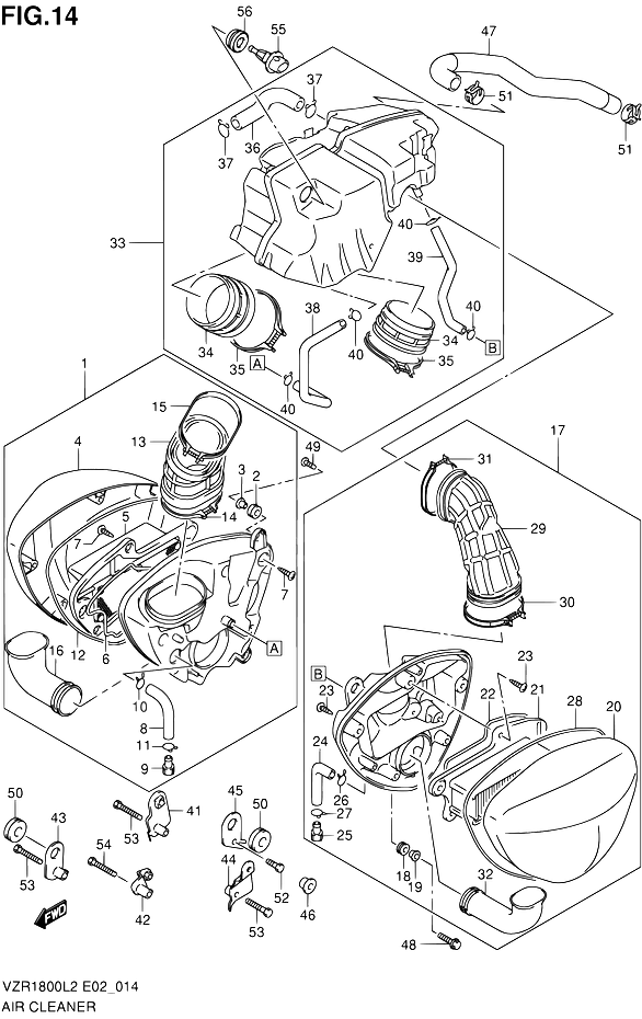 FILTRE A AIR POUR SUZUKI INTRUDERVZR1800UFL2 2012