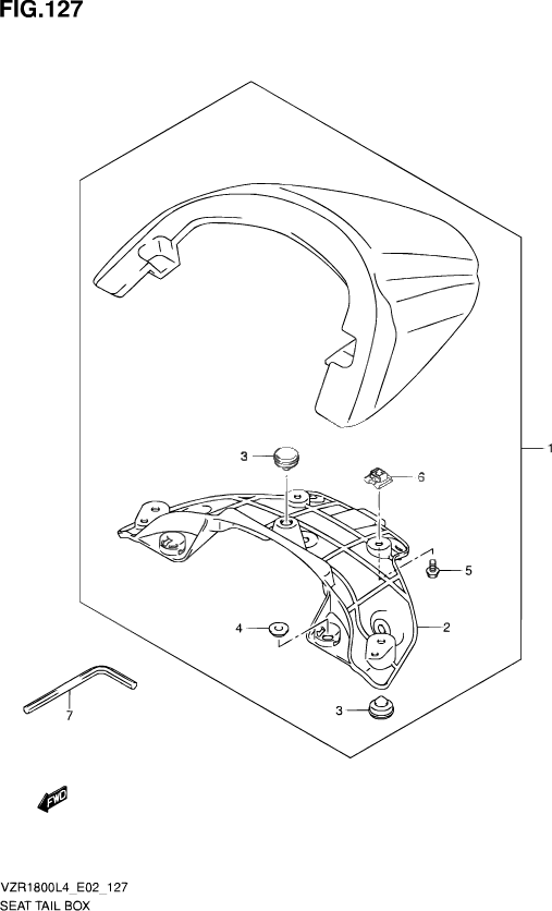 CAPOT DE SELLE POUR INTRUDER M 1800RVZR1800UF L4 2014