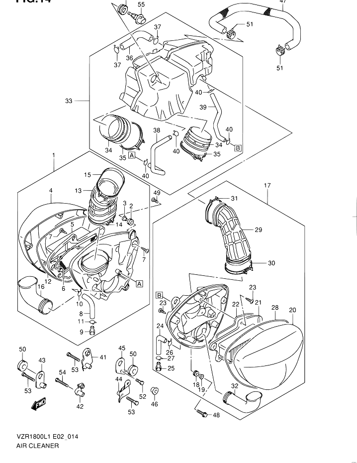 FILTRE A AIR POUR SUZUKI INTRUDERVZR1800ZL1 2011