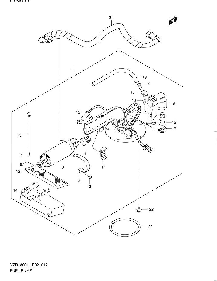 POMPE A ESSENCE POUR SUZUKI INTRUDERVZR1800ZL1 2011