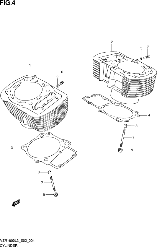 CYLINDRE POUR SUZUKI INTRUDERVZR1800ZUF L3 2013