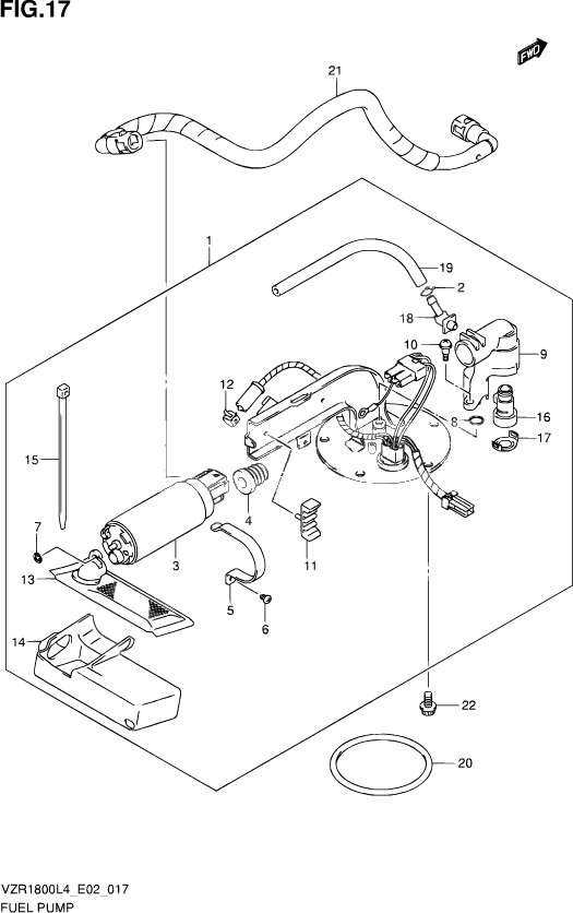 POMPE A ESSENCE POUR INTRUDER M 1800RVZR1800ZUF L4 2014