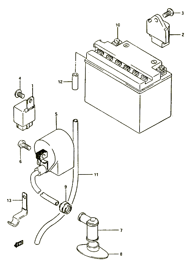 PARTIE ELECTRIQUE POUR SUZUKI CP 50 1985 POUR SUZUKI CPCP50CHF 