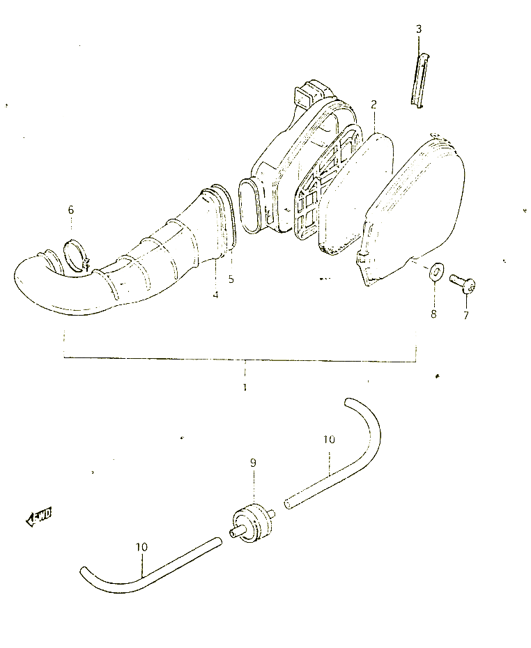 FILTRE A AIR POUR SUZUKI CL 50 1983 POUR SUZUKI CLCL50D