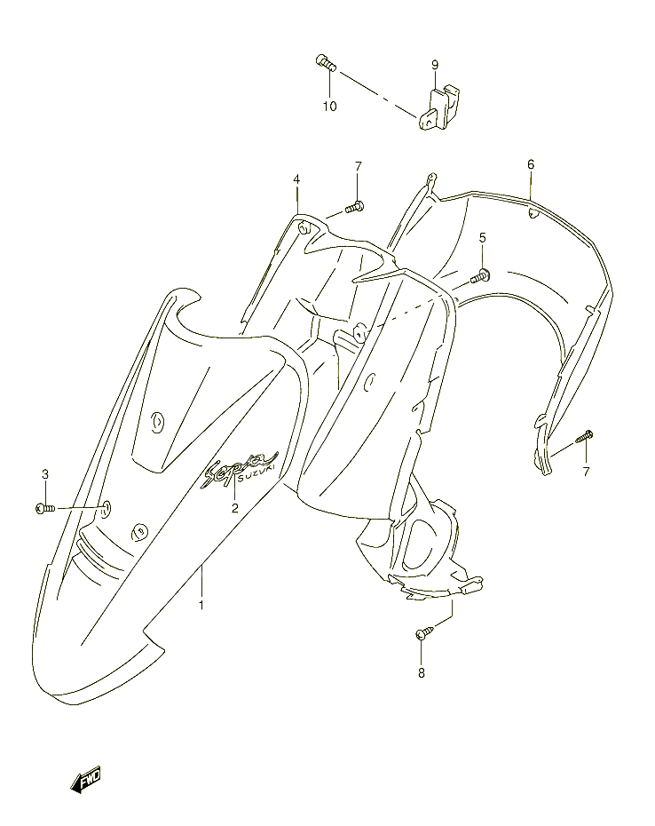 PROTEGE JAMBES POUR SUZUKI AJ 50 1994 POUR SUZUKI AJAJ50S