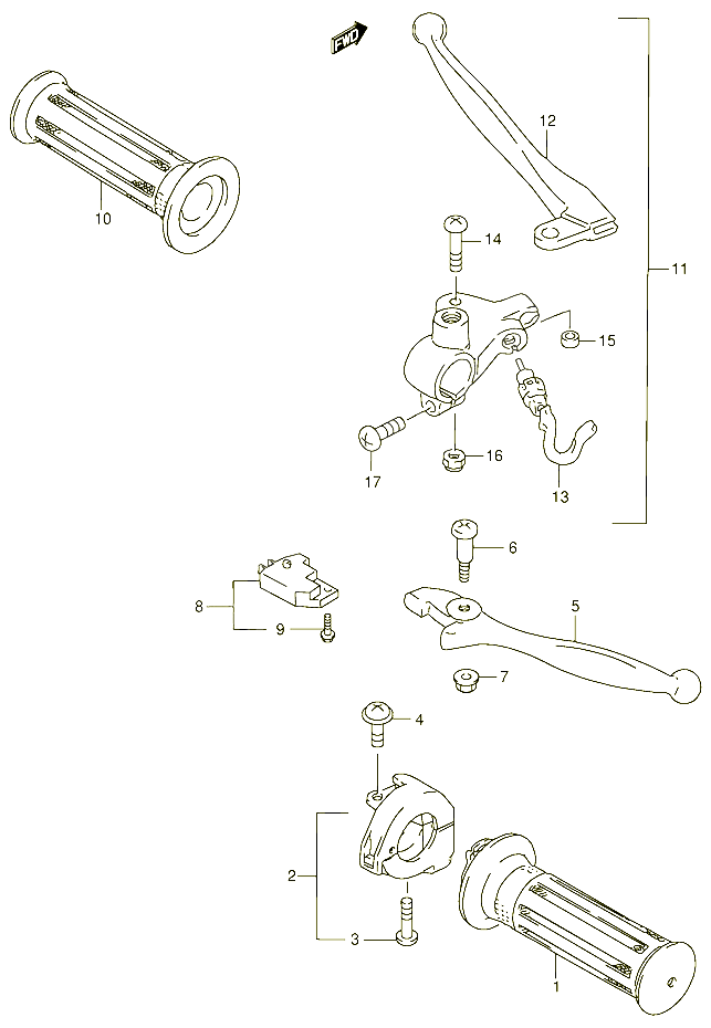 COMMODOS POUR SUZUKI ADDRESS 100 1996 POUR SUZUKI ADDRESSAG100M