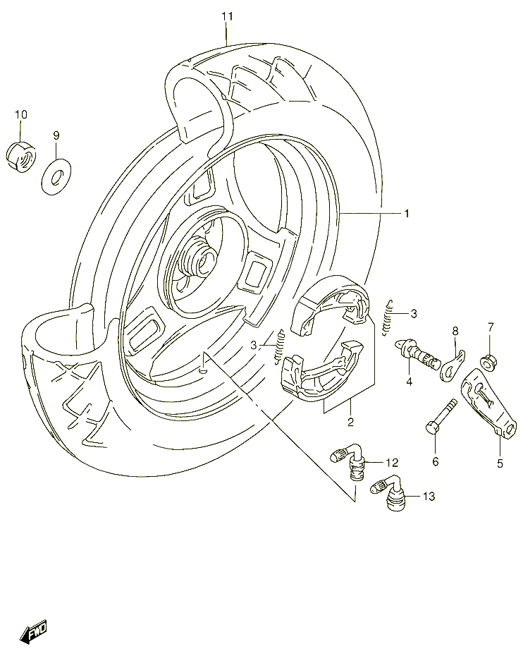 ROUE ARRIERE POUR SUZUKI ADDRESS 100 1996 POUR SUZUKI ADDRESSAG100M