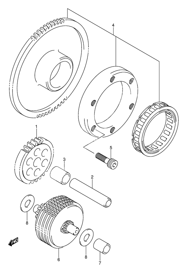 ROUE LIBRE DE DEMARREUR POUR V STROM 1000DL1000K6 2006