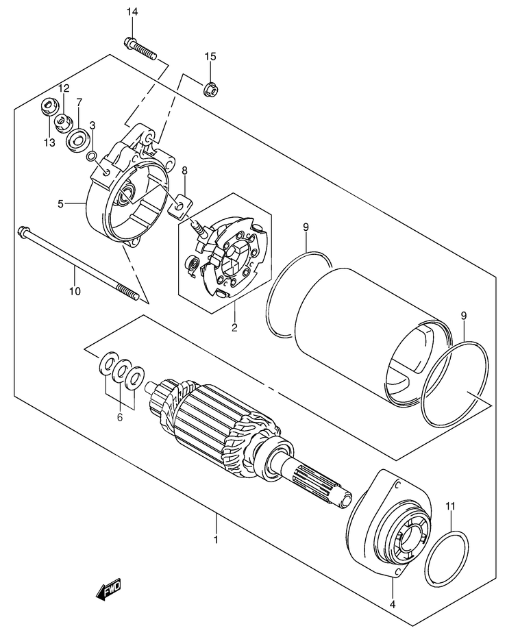 DEMARREUR POUR V STROM 1000DL1000K2 2002