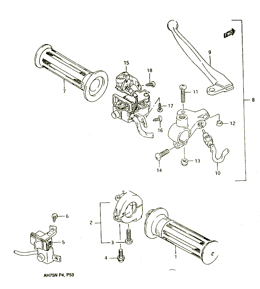 COMMODOS POUR SUZUKI ADDRESS 75 1992 POUR SUZUKI ADDRESSAH75N 