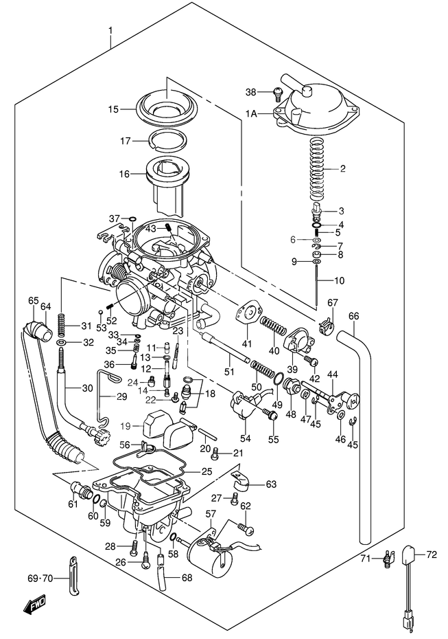 CARBURATEUR POUR SUZUKI DR ZDR Z400SK3 2003