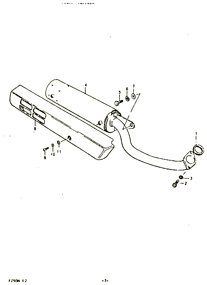 SILENCIEUX POUR SUZUKI FZ 50 1992 POUR SUZUKI FZFZ50N 