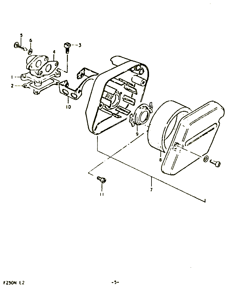 FILTRE A AIR POUR SUZUKI FZ 50 1992 POUR SUZUKI FZFZ50N 