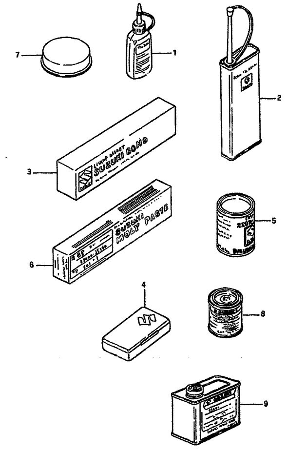 OPTIONS POUR DR 750 SDR750SK 1989