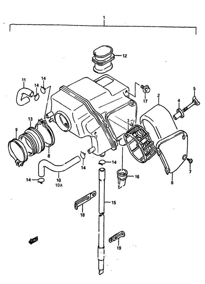 FILTRE A AIR POUR SUZUKI DRDR650RSL 1990
