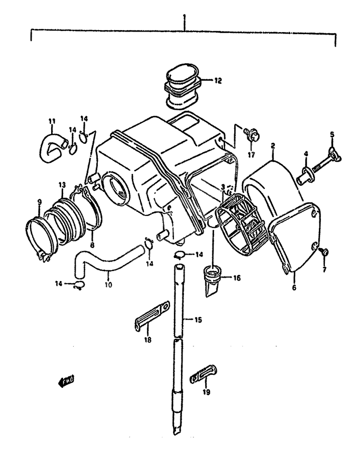 FILTRE A AIR POUR SUZUKI DRDR650RN 1992
