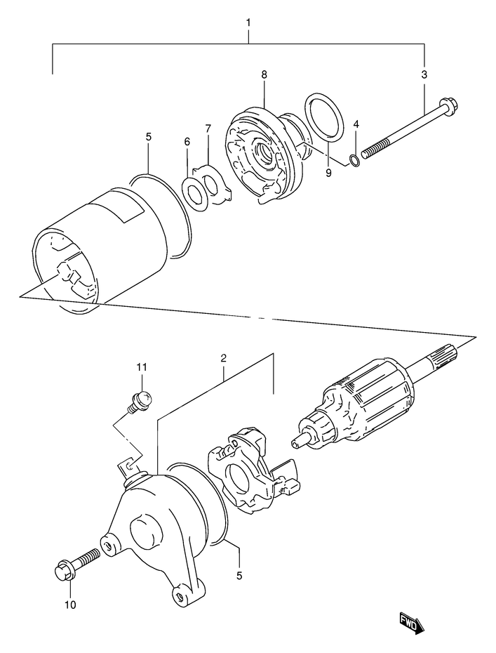 DEMARREUR POUR DR 125DR125SEK2 2002