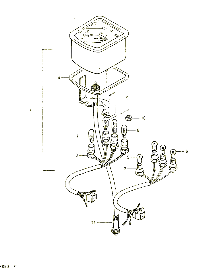 COMPTEUR POUR SUZUKI FR 50 1999 POUR FR 50 X FR50X 