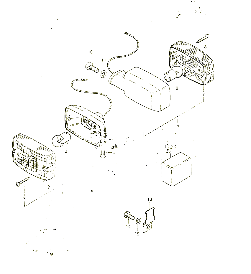 CLIGNOTANTS E2 POUR SUZUKI FR 50 1999 POUR FR 50 X FR50X 