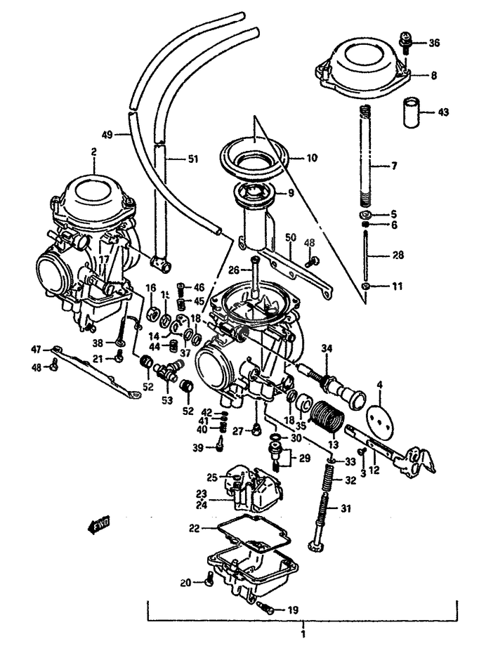 CARBURATEUR POUR DR 750 SDR750SK 1989