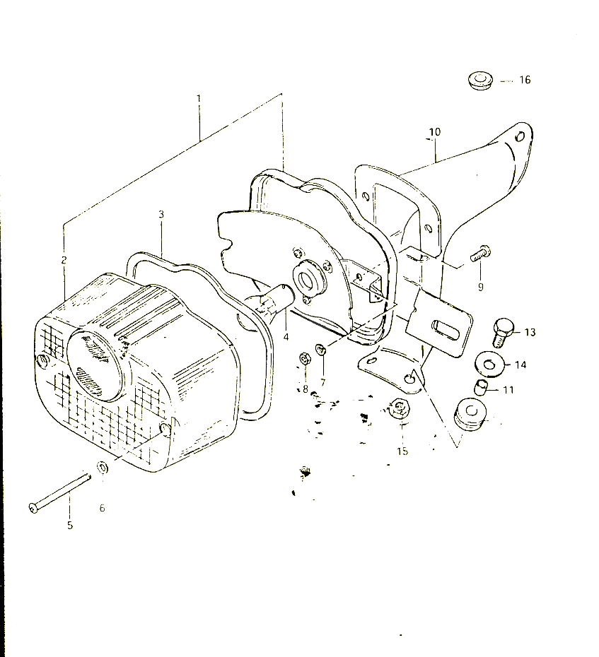 FEU ARRIERE E2 POUR SUZUKI FR 50 1999 POUR FR 50 X FR50X 