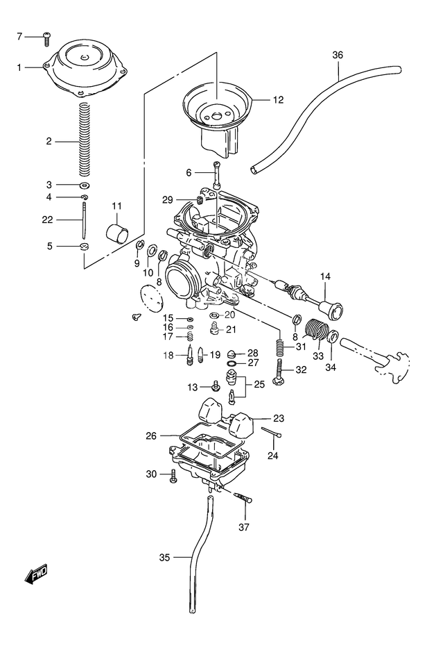 CARBURATEUR POUR DR 125DR125SEW  SEUW 1998