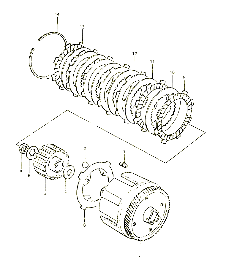 EMBRAYAGE POUR SUZUKI FR 50 1999 POUR FR 50 X FR50X 