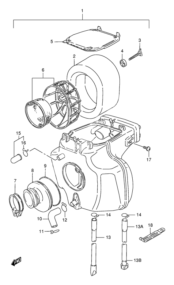 FILTRE A AIR POUR DR 125DR125SEW SEUW 1998