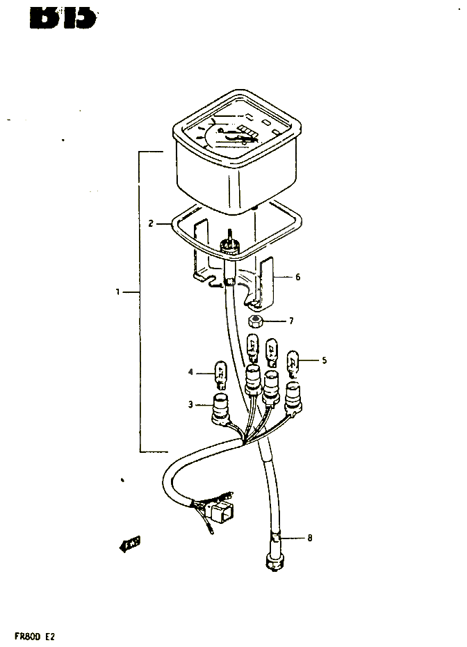 COMPTEUR POUR SUZUKI FR 80 1983 POUR FR 80 D FR80D 