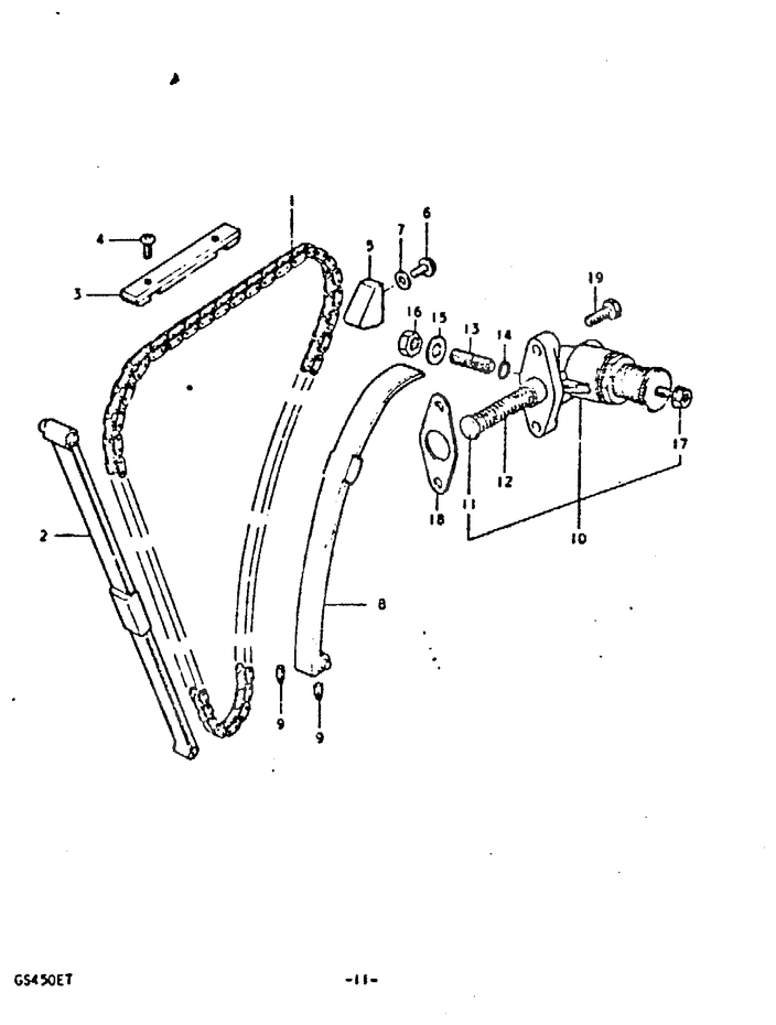 DISTRIBUTION POUR SUZUKI GSGS450T 1996