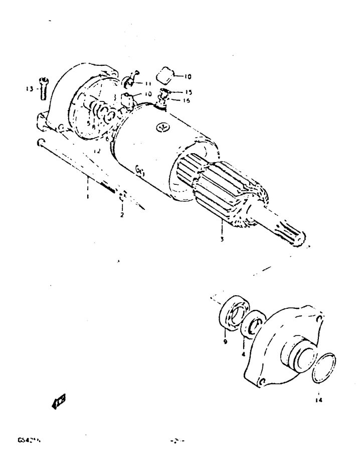 DEMARREUR POUR SUZUKI GSGS425EN 1992