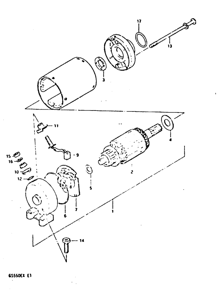 DEMARREUR POUR SUZUKI GSGS550X 1981