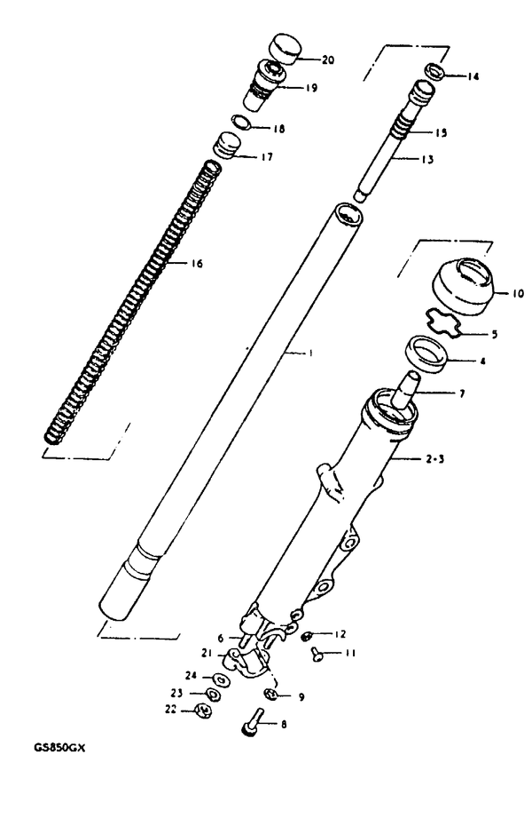 FOURCHE POUR GS 850 GGS850GT 1980