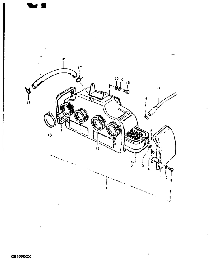 FILTRE A AIR POUR GS1000GS1000GT 1980