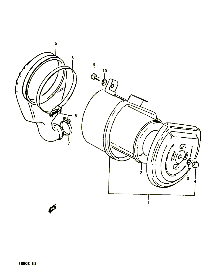 FILTRE A AIR E8 E12 E95 POUR SUZUKI FR 80 1981 POUR FR 50 X FR80X 