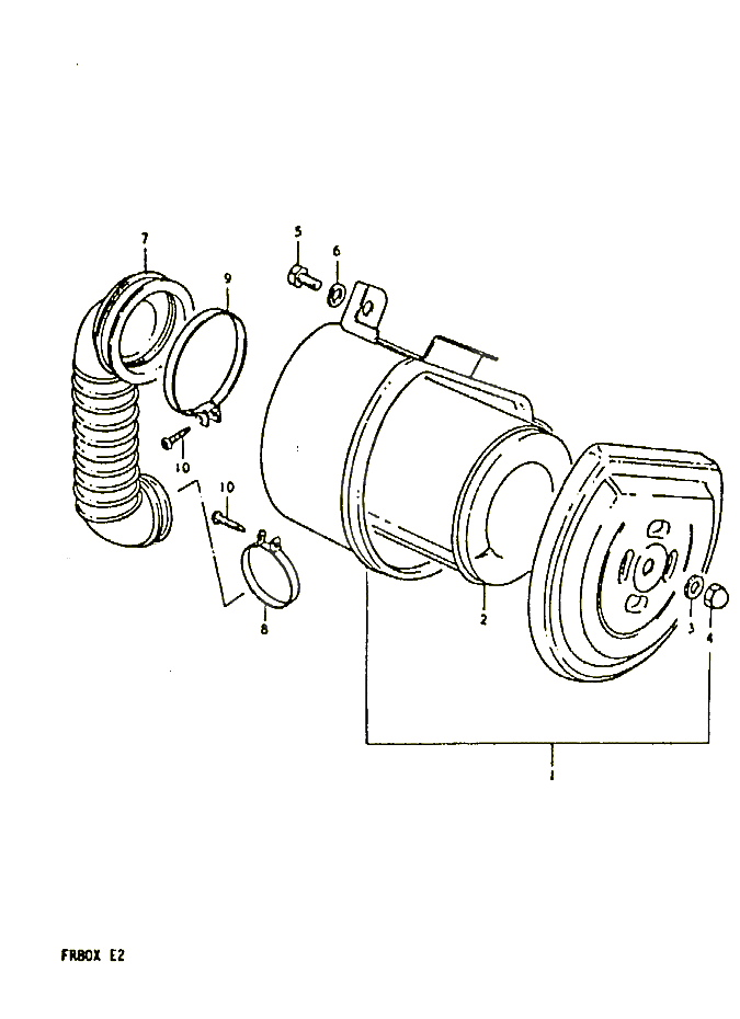 FILTRE A AIR POUR SUZUKI FR 80 1981 POUR FR 50 X FR80X 