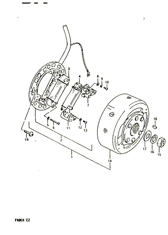 ALLUMAGE ROTOR STATOR POUR SUZUKI FR 80 1981 POUR FR 50 X FR80X 