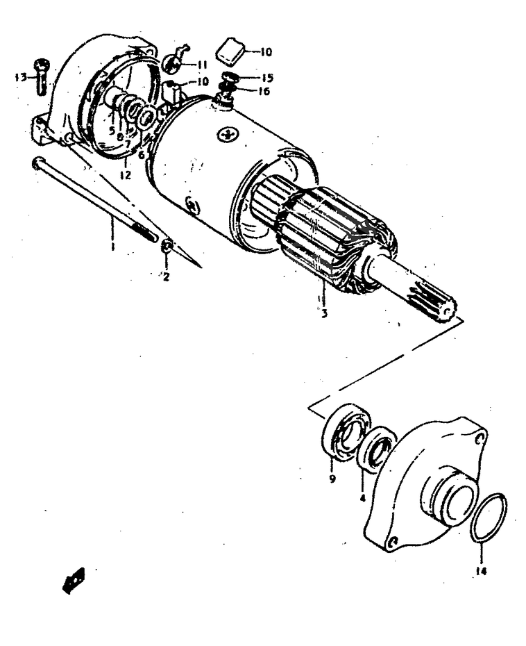 DEMARREUR POUR GS400GS400C 1978