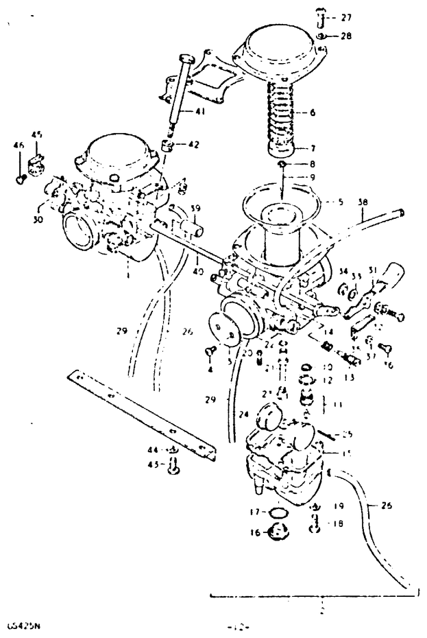 CARBURATEUR POUR SUZUKI GSGS425EN 1992