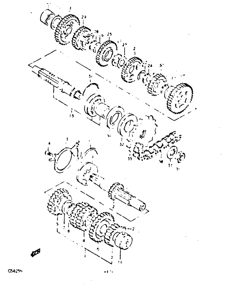 TRANSMISSION POUR SUZUKI GSGS425EN 1992