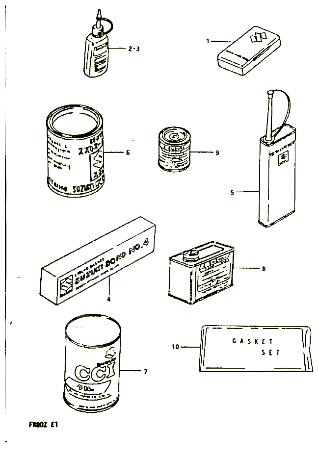 OPTIONS POUR SUZUKI FR 80 1982 POUR FR 80 Z FR80Z 