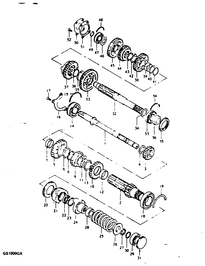 TRANSMISSION POUR GS1000GS1000GT 1980