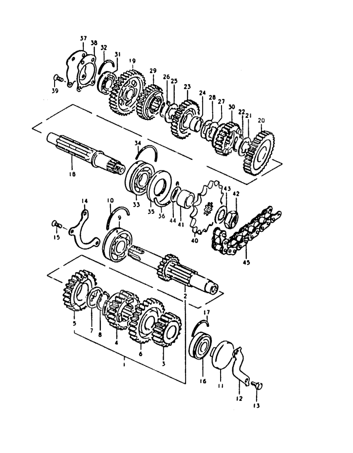 TRANSMISSION POUR GS1000S 1979