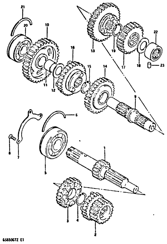 TRANSMISSION POUR SUZUKI GSGS650GTX 1999