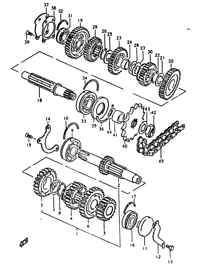 TRANSMISSION POUR GS1000GS1000C 1978