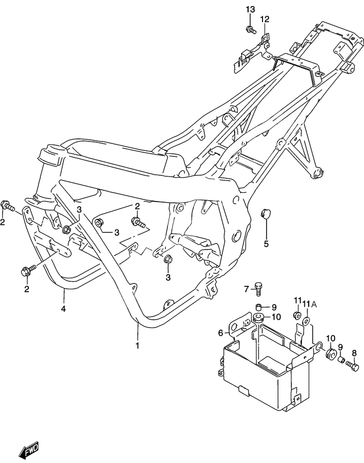 CADRE POUR GSE 500GS500K3 2003