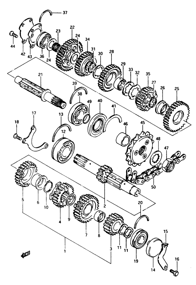 TRANSMISSION POUR SUZUKI GSGS1150EFF 1985
